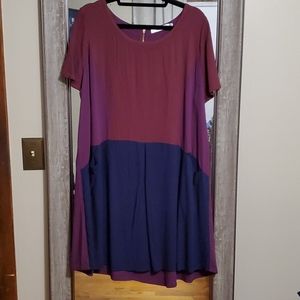 Color Block Dress w/ Pockets